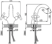 Iddis Jeals Смеситель для раковины, цвет: хром 19004T4C