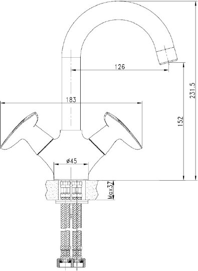 Iddis Copter Смеситель для раковины, цвет: хром COPSB00i01