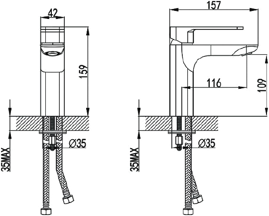 Iddis Slide Смеситель для раковины, цвет: хром SLISB00i01