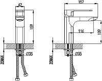 Iddis Slide Смеситель для раковины, цвет: хром SLISB00i01