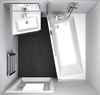 Смеситель Ravak 10° TD 022.00/150 для ванны с душем X070065