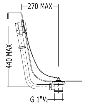 Слив-перелив Devon&Devon SFD1058S
