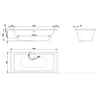 Bette SelecDuo Ванна стальная встраиваемая 170x75 см, с шумоизоляцией, цвет: белый 3472-000