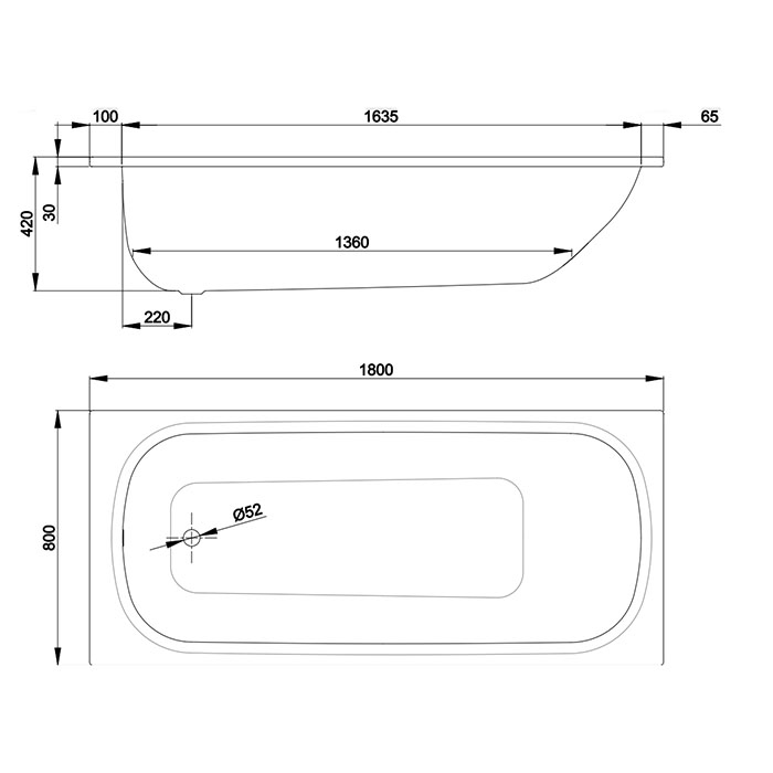 Bette Form Ванна стальная встраиваемая 180x80 см, BetteАнтислип Sense, с шумоизоляцией, цвет: белый 2950-000 AS AD