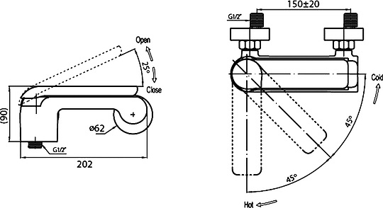Cezares Cosmo Смеситель для душа COSMO-D-01