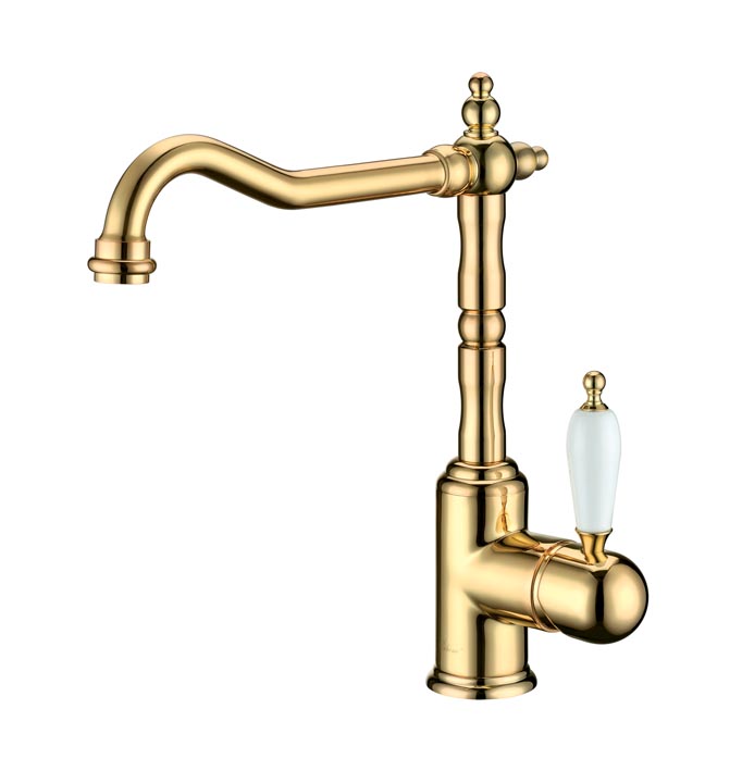 Boheme Tradizionale Oro Смеситель для кухни без возм. подключения фильтра, излива 22 см, цвет: gold 102