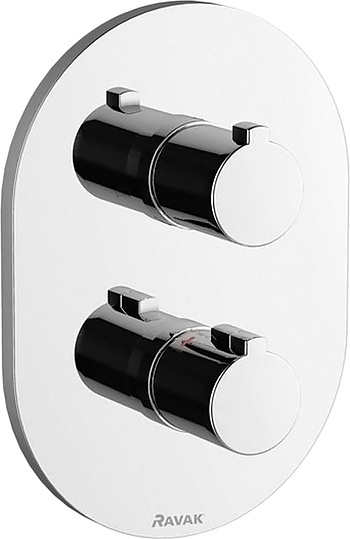 Термостат Ravak Chrome CR 067.00 на 3 вывода для ванны с душем X070075