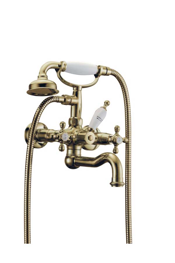 Boheme Medici Presente Смеситель для ванны с душевым комплектом: душ, излив 21,5 см, цвет: bronze 313