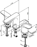 Am.Pm Spirit Смеситель для раковины, цвет: хром F7008000