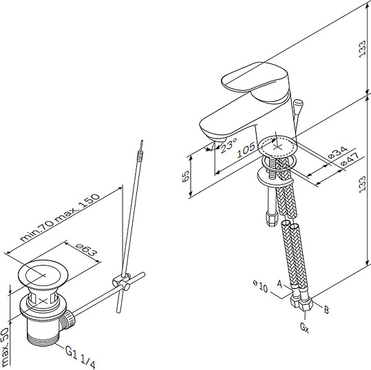 Am.Pm Like Смеситель для раковины, цвет: хром F8082116