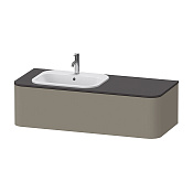 Duravit Happy D.2 Plus Тумба подв. 35,4x130xh55 cм, SX, цвет stone grey satin matt HP4952L9292