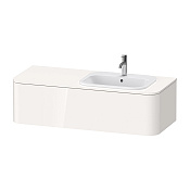 Duravit Happy D.2 Plus Тумба подв. 35,4x130xh55 cм, 1 ящик, DX, цвет белый глянцевый HP4952R2222