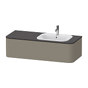 Duravit Happy D.2 Plus Тумба подв. 35,4x130xh55 cм, DX, цвет stone grey satin matt HP4952R9292