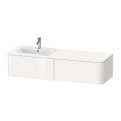 Duravit Happy D.2 Plus Тумба подв. 35,4x160xh55 cм, 2 ящика, SX, цвет белый глянцевый HP4954L2222