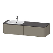 Duravit Happy D.2 Plus Тумба подв. 35,4x160xh55 cм, SX, цвет stone grey satin matt HP4954L9292