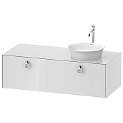 Duravit White Tulip Тумбочка подв., 40,8x130xh55 cм, 1 ящик, цвет белый высокогл. WT4982R8585