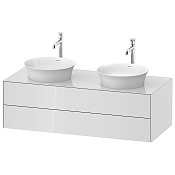 Duravit White Tulip Тумбочка подв., 40,8x130xh55 cм, 2 ящика, цвет белый высокогл. WT4988B8585