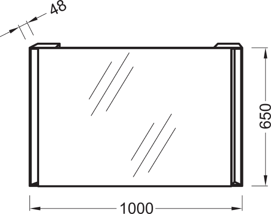 Зеркало Jacob Delafon Reve EB576 100 см EB576-NF