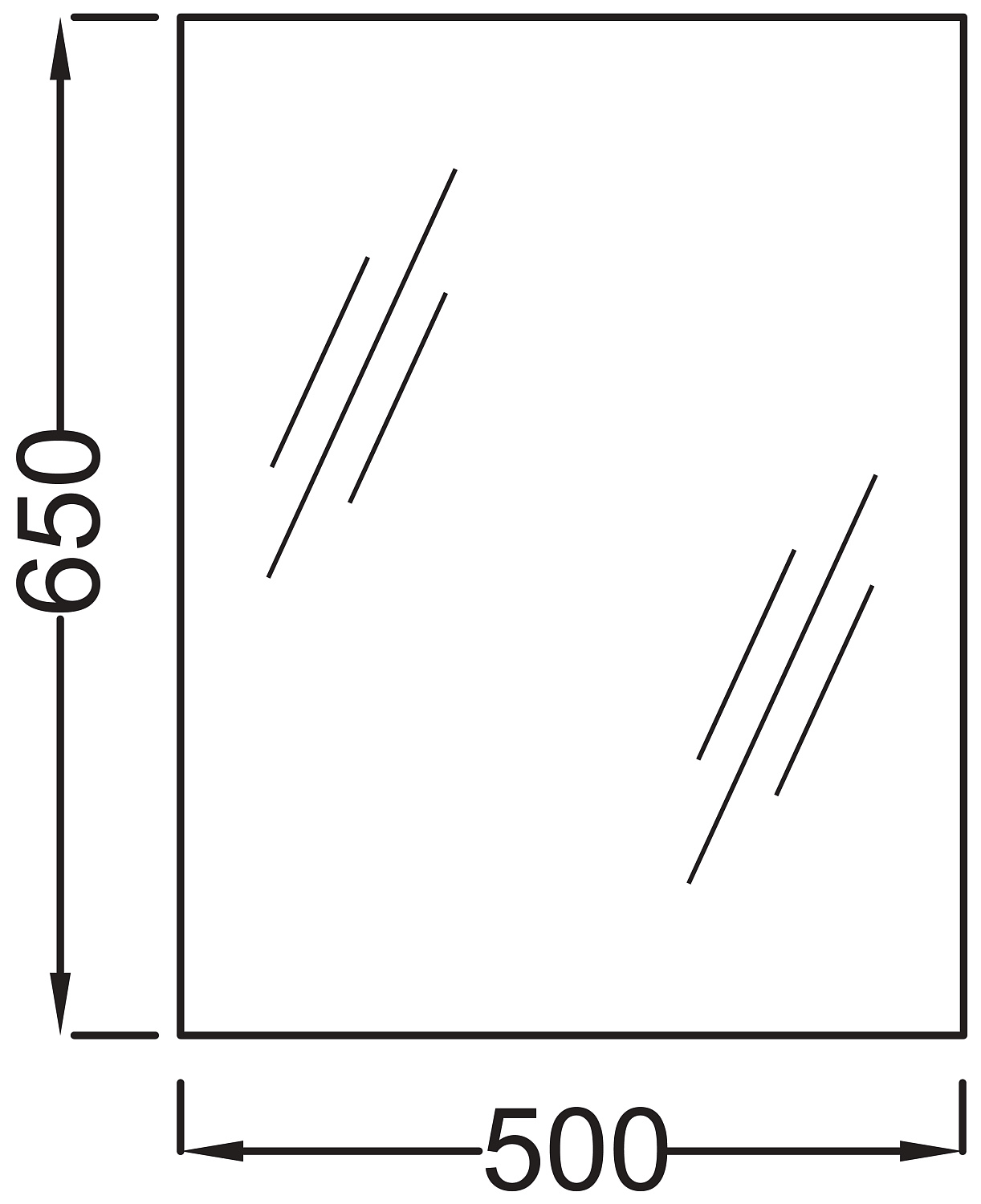 Зеркало Jacob Delafon EB1081 50 см EB1081-NF