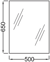 Зеркало Jacob Delafon EB1081 50 см EB1081-NF