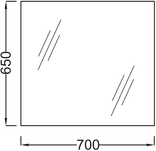 Зеркало Jacob Delafon EB1082 70 см EB1082-NF