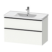 Duravit D-Neo Тумбочка подвесная, 98,4x45,2хh62,5 см, 2 ящика, цвет: белый матовый DE435601818