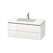 Duravit L-Cube База с раковиной Vero Air 50x100xh48 см, 2 выдв.ящика, цвет: белый LC6928O2222