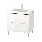 Duravit L-Cube База с раковиной Vero Air 69,8x80xh48 см, 2 выдв.ящика, цвет: белый LC6937O2222