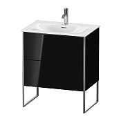 Duravit XSquare Тумба под раковину # 234473, 59,2x71xh47,8 см, цвет: Black High Gloss XS452304040