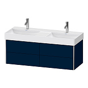 Duravit XSquare Тумба под раковину, 4 ящика, 39,7x118,4xh46 см, цвет: Night Blue SaM XS416409898