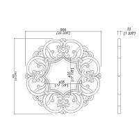 Devon&Devon Black Amelie Зеркало 89 см, 2SRBLAMELIE