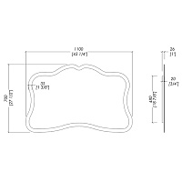 Devon&Devon Fairy Зеркало (110хh70см) 1DEFAIRY