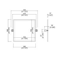 Devon&Devon Time Зеркало поворотное 70х58 см, хром TM321CR