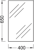 Зеркало Jacob Delafon  40 см EB1044-NF