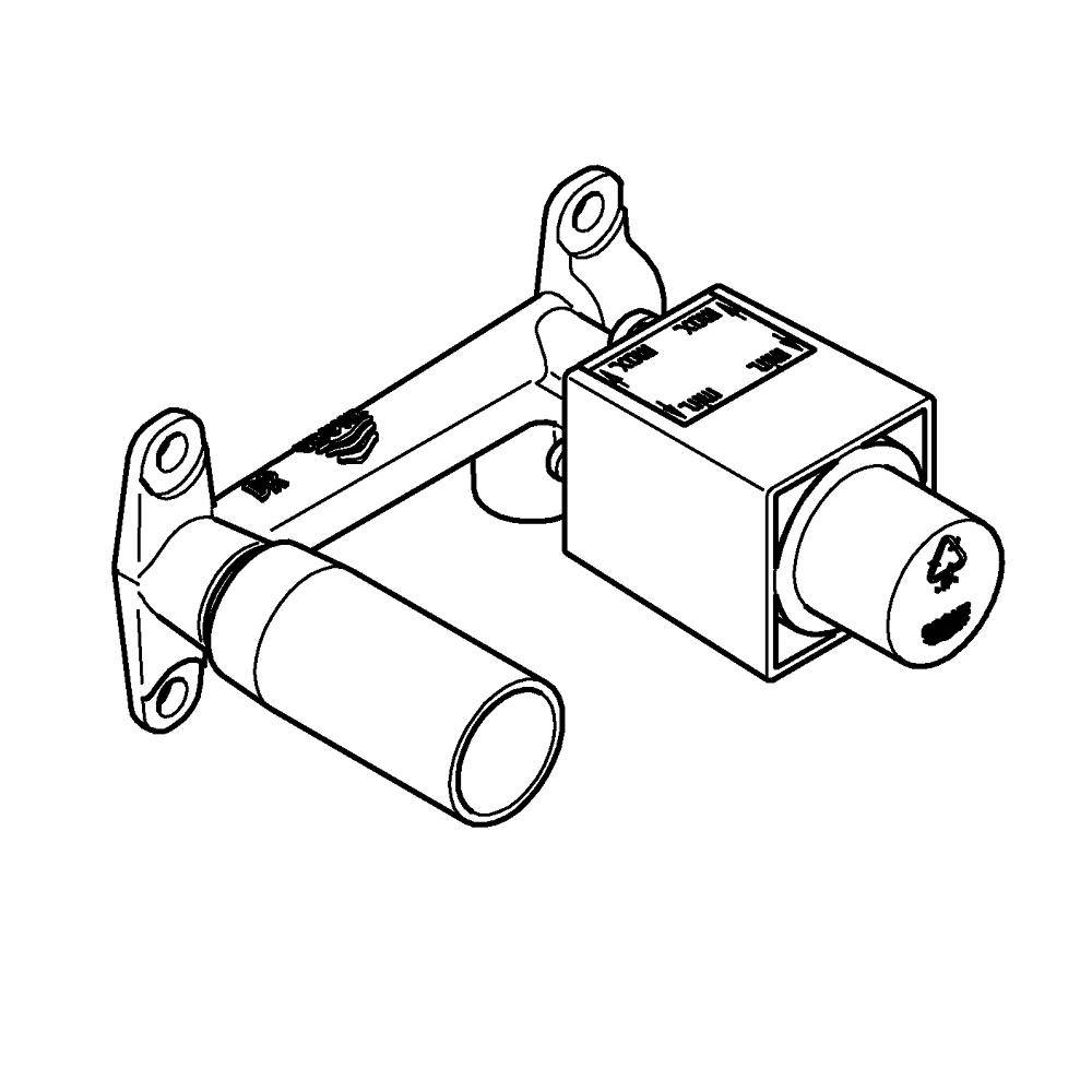 Grohe Встраиваемая универсальная часть смесителя для раковины на 2 отверстия 23200000