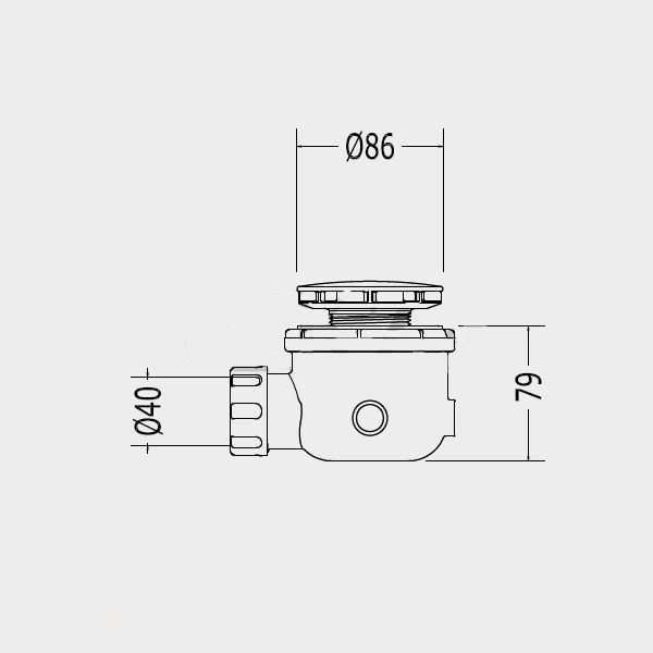 Devon&Devon Arabesque Сифон для душевого поддона, хром SFAD200CR
