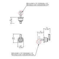 Devon&Devon Manhattan Кран запорный, цвет никель блестящий MNH467NK