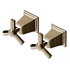Devon&Devon Time Краны запорные (пара), цвет светлое золото 2TIME266OT