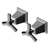 Devon&Devon Time Краны запорные (пара), цвет хром 2TIME266CR