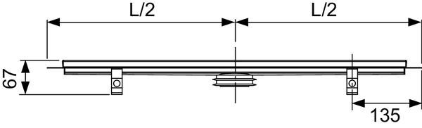 Tece Drainline Стакан с мембраной для сифона заниженный 660016