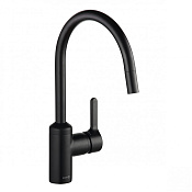 Kludi Bingo Star Смеситель для кухни с выдвижным изливом, высота излива 22 см, цвет: черный матовый 428513978