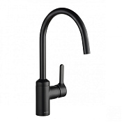 Kludi Bingo Star Смеситель для кухни рычажный, высота излива 21,5 см, цвет: черный мат. 428033978