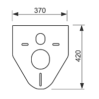 Tece Profil Звукоизоляция для унитазов и биде 9200010