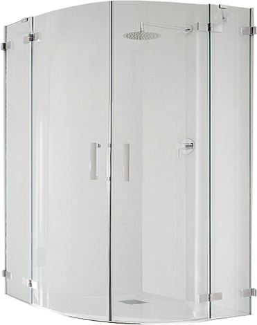 Radaway Euphoria PDD Душевая дверь, левая, прозрачная 8 мм, 100х200h см, цвет: хром глянцевый 383003-01L