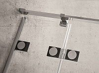 Radaway Euphoria PDD Душевая дверь, левая, прозрачная 8 мм, 100х200h см, цвет: хром глянцевый 383003-01L