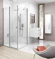 Ravak Chrome  Дверь для душевого уголка CRV2 стекло 90x195h см, цвет: сатин 1QV70U00Z1