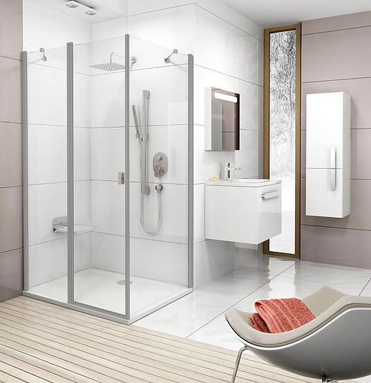 Ravak Chrome  Дверь для душевого уголка CRV2 стекло 100x195h см, цвет: сатин 1QVA0U00Z1