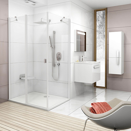 Ravak Chrome  Дверь для душевого уголка CRV2 стекло 110x195h см, цвет: белый 1QVD0100Z1