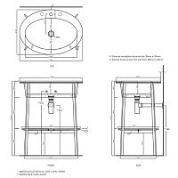 Cielo Catino Ovale Стальной каркас, 70х50 см, матовая бронза CASTOBZ