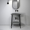 Cielo Catino Ovale Стальной каркас, 70х50 см, матовый черный CASTONM